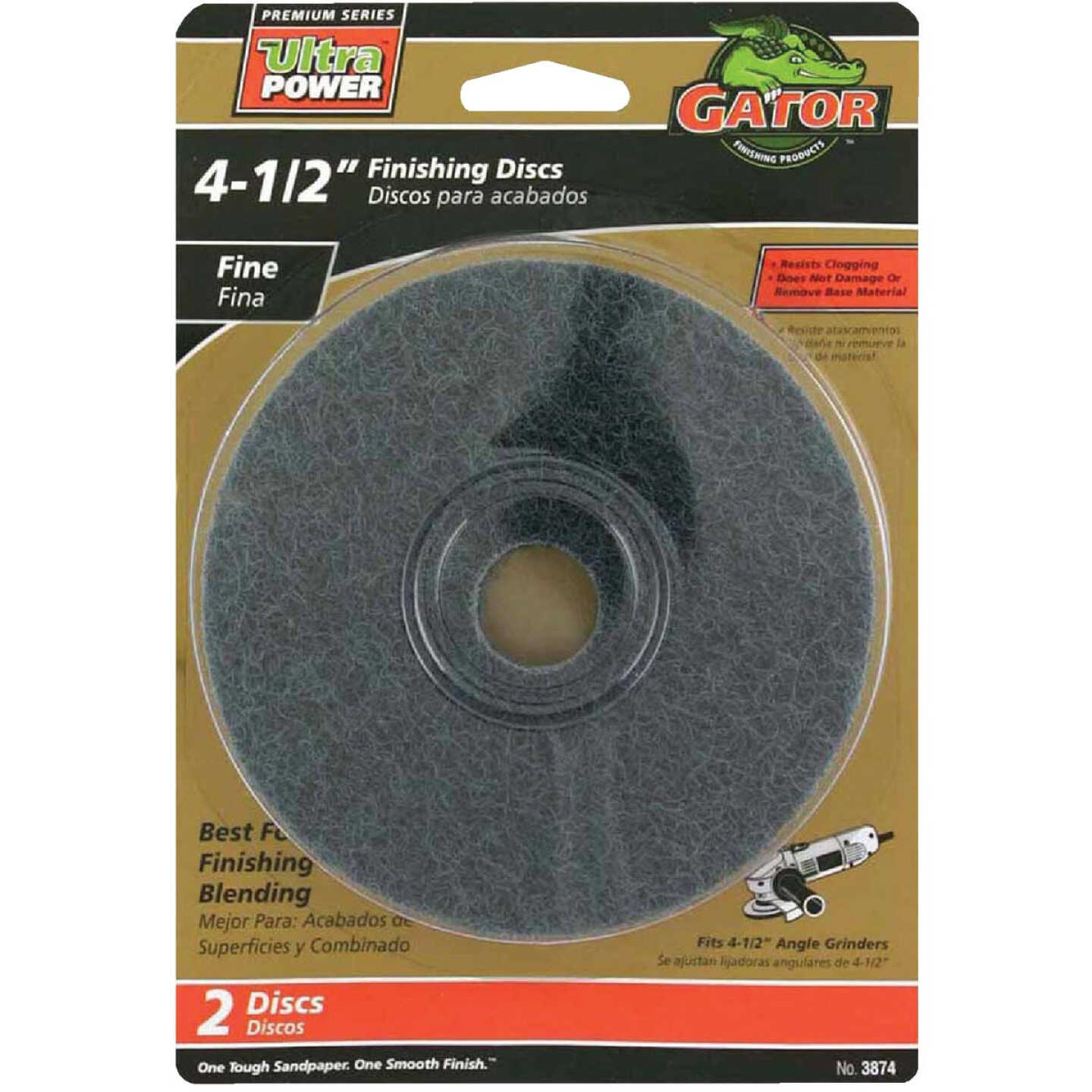 Gator Blade 4-1/2 In. Fine Fiber Disc (2-Pack) Image 1