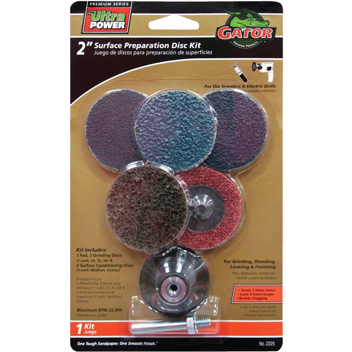 Gator Blade 2 In. Sanding Disc Kit (6-Pack) Image 1