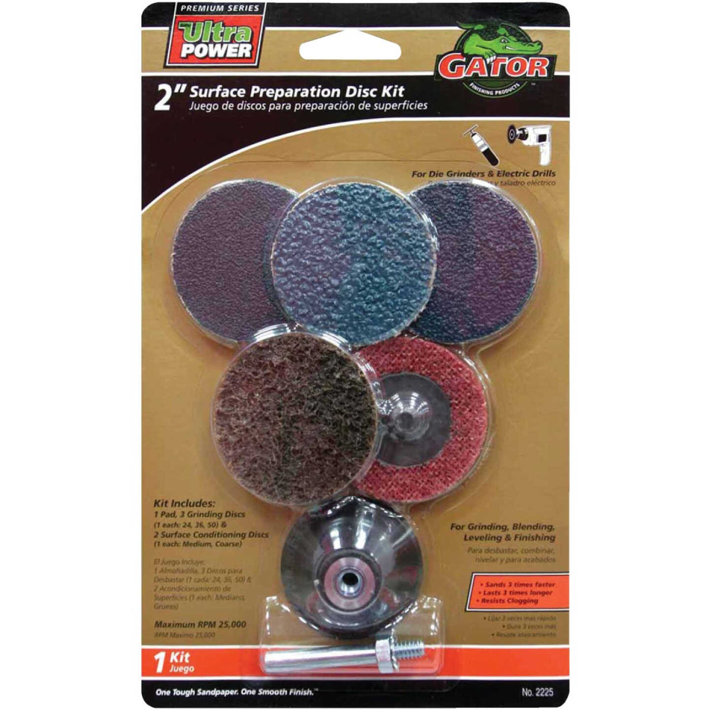 Gator Blade 2 In. Sanding Disc Kit (6-Pack) Image 1