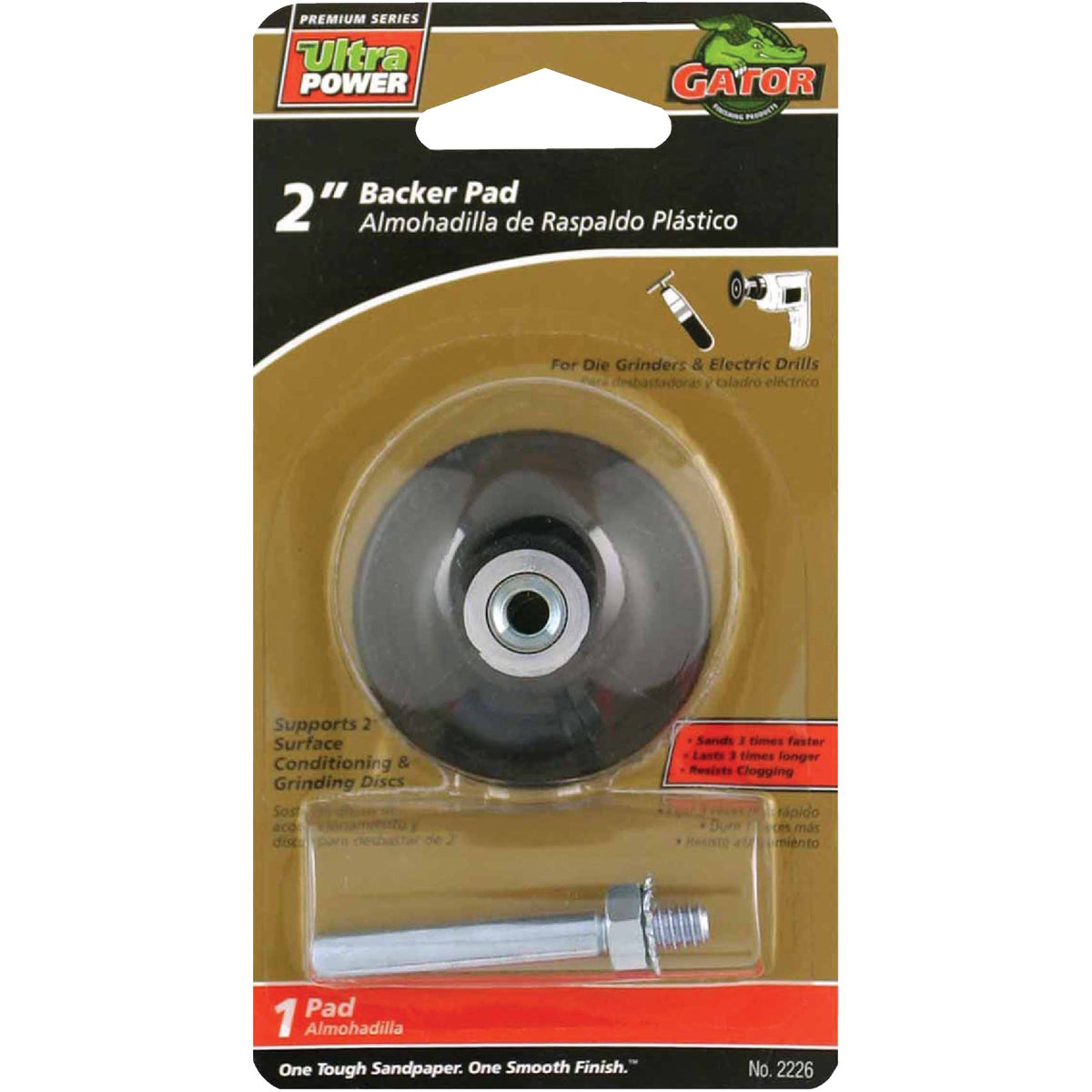 Gator Blade 2 In. Sanding Disc Backing Pad