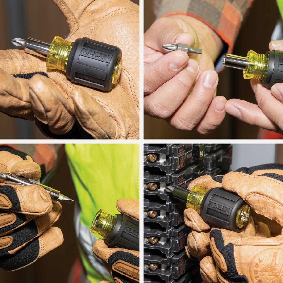 Klein 6-in-1 Stubby Multi-Bit Screwdriver Image 2