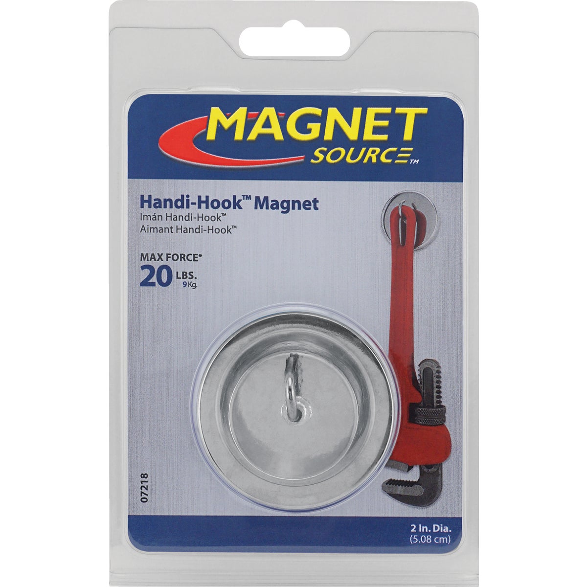 Master Magnetics 20 Lb. Magnetic 2 in. Handi-Hook Image 6