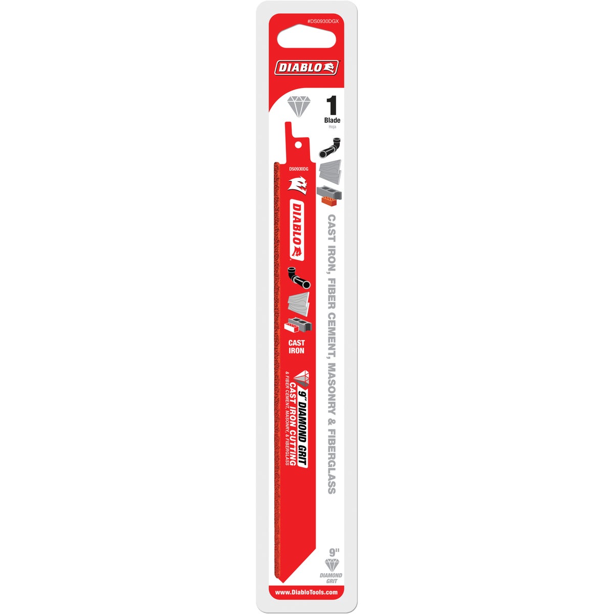 Diablo 9 In. Diamond Grit Reciprocating Saw Blade Image 2