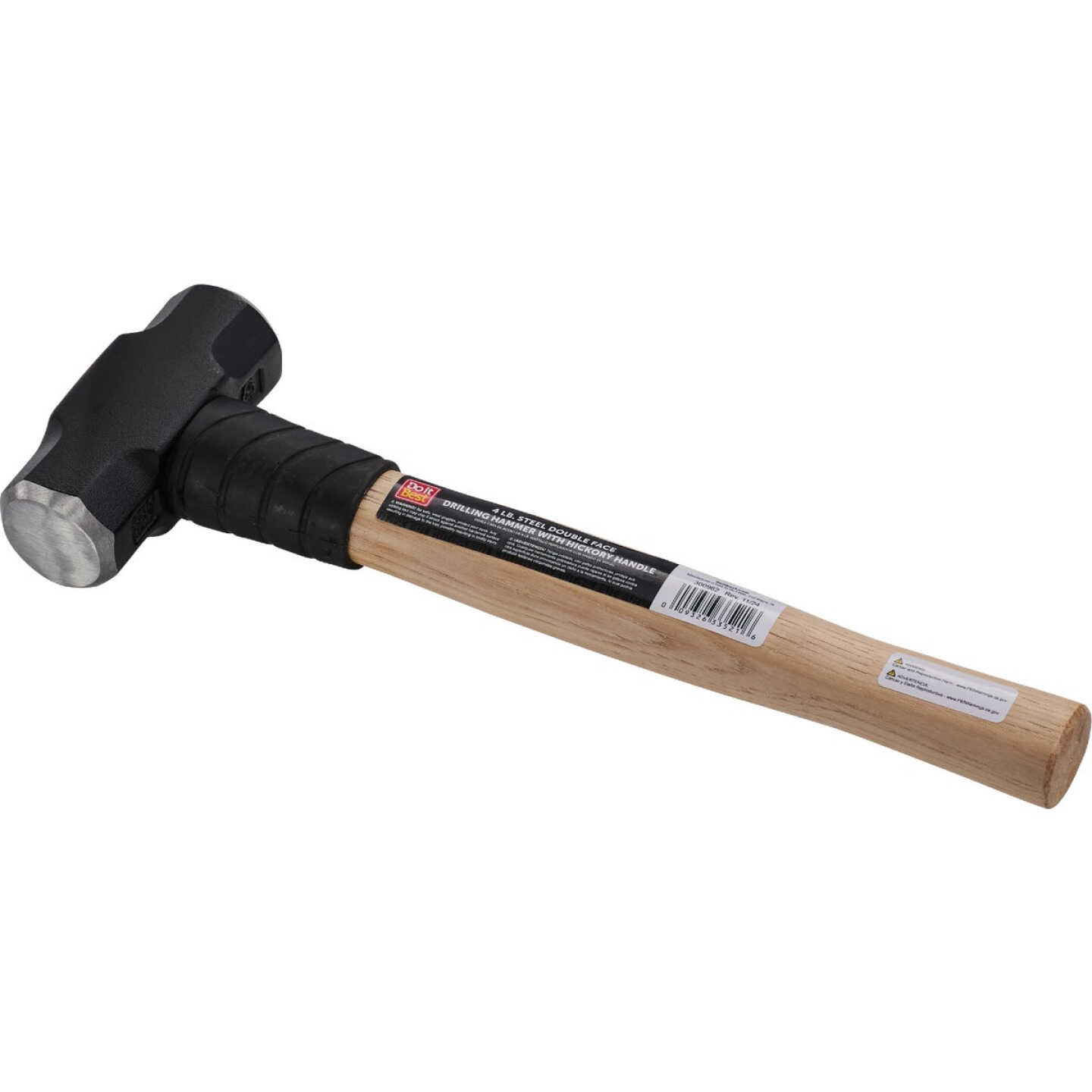 Do it Best 4 Lb. Steel Double Face Drilling Hammer with Hickory Handle Image 3
