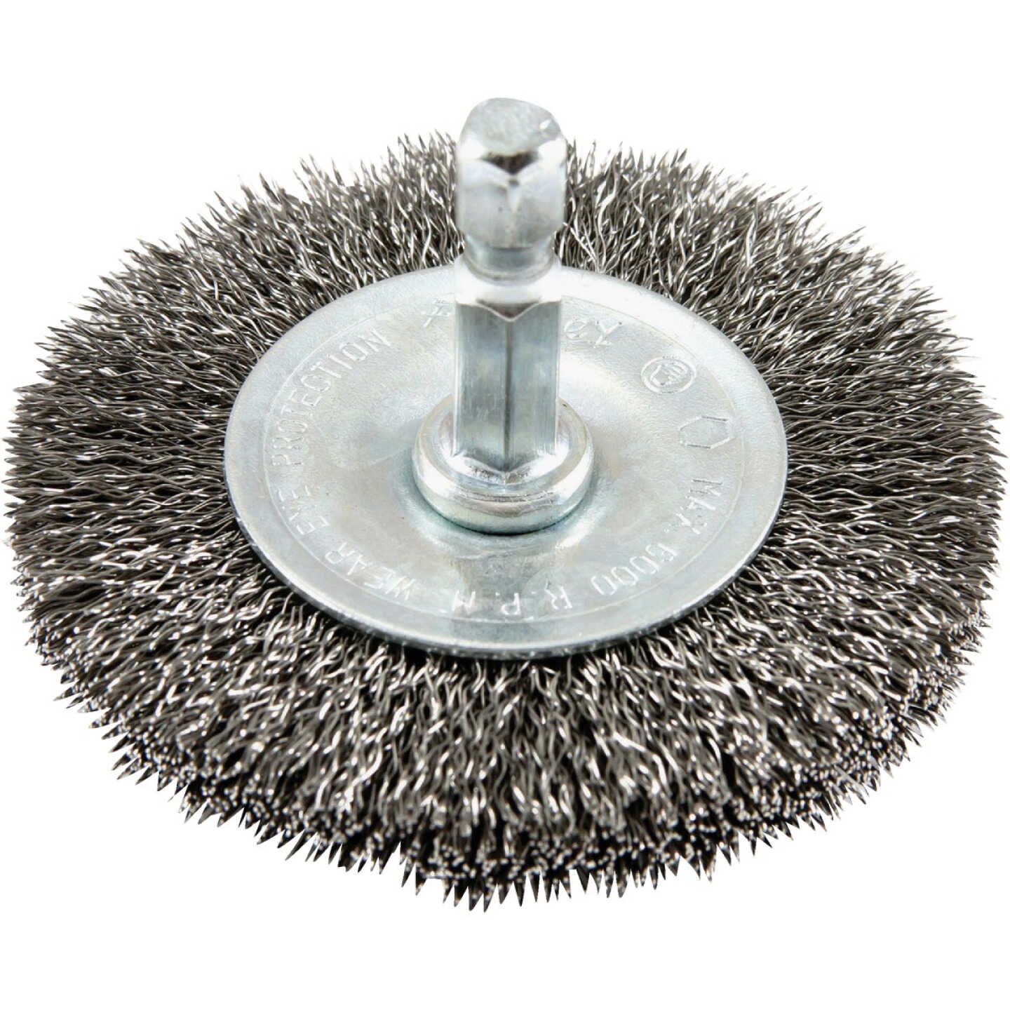 Forney 2-1/2 In. Hex Crimped, Fine Drill-Mounted Wire Wheel Image 1