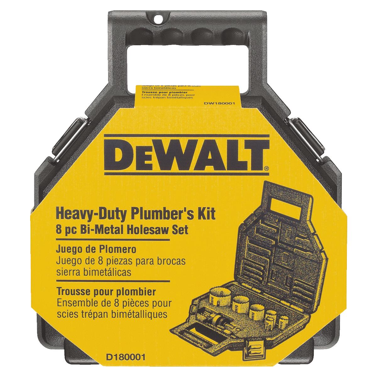 DeWalt Bi-Metal Heavy-Duty Plumber's Hole Saw Kit (8-Piece) Image 1