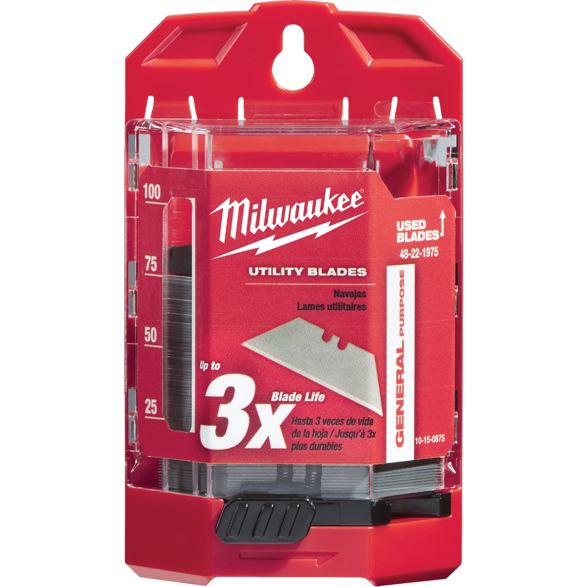 Milwaukee General Purpose 2-Point 2-3/8 In. Utility Knife Blade (75-Pack) Image 1