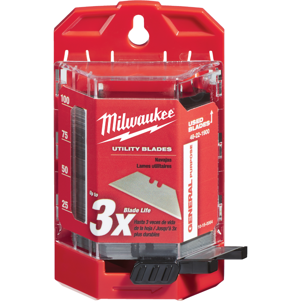 Milwaukee General Purpose 2-Point 2-3/8 In. Utility Knife Blade (100-Pack) Image 1