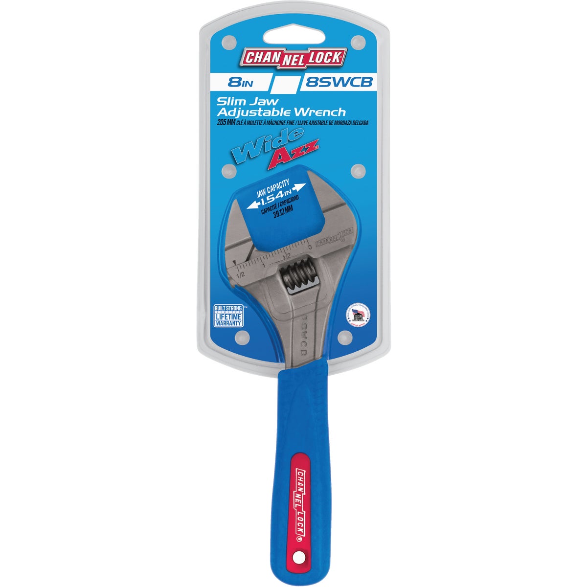 Channellock 8 In. Steel Xtra Slim Jaw Adjustable Pipe Wrench Image 3