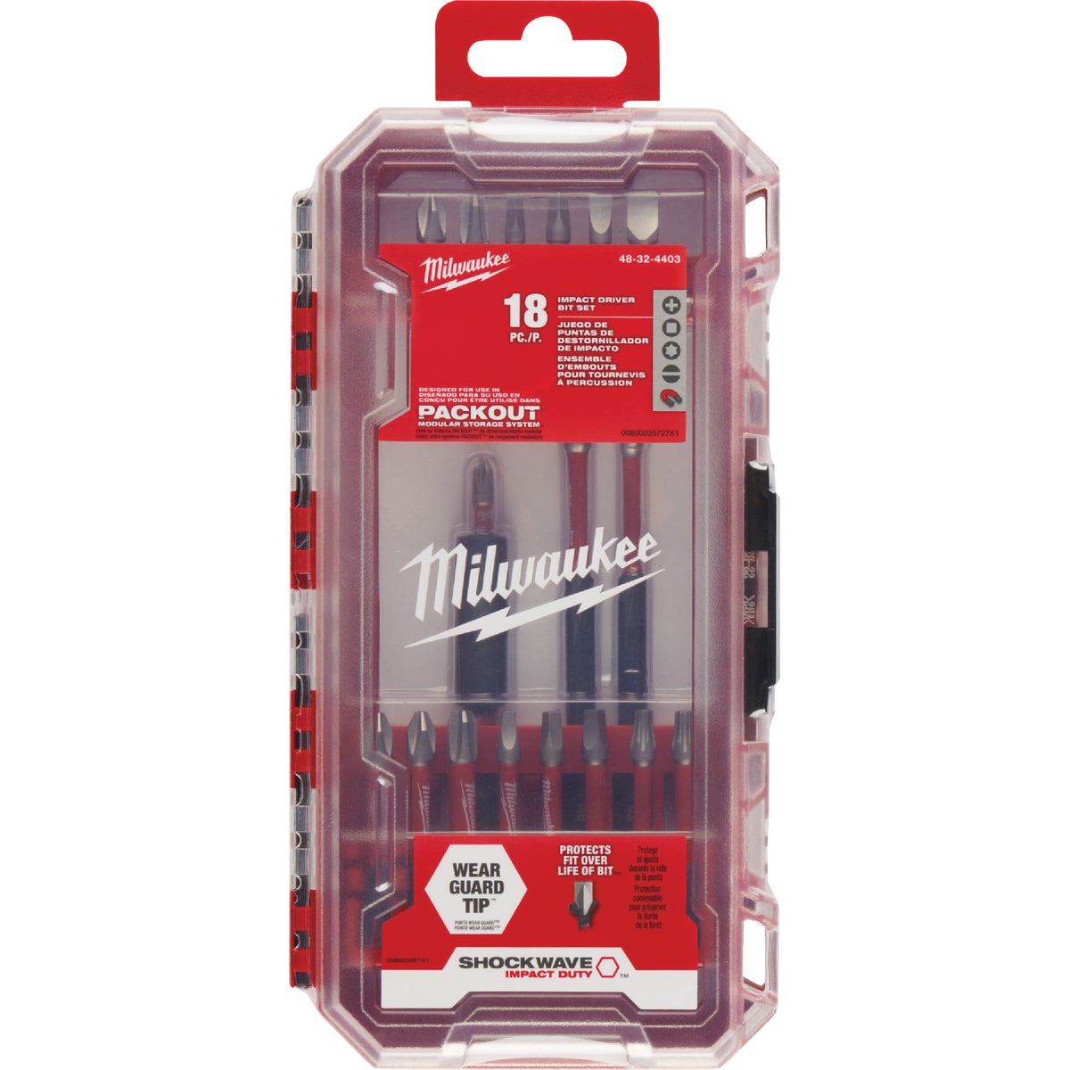 Milwaukee SHOCKWAVE Impact Screwdriver Bit Set (18-Piece) Image 7