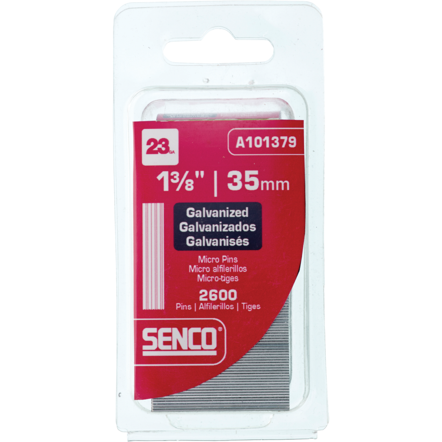 Senco 1-3/8 In. 23-Gauge Galvanized Pin Nail (2600 Ct.) Image 1