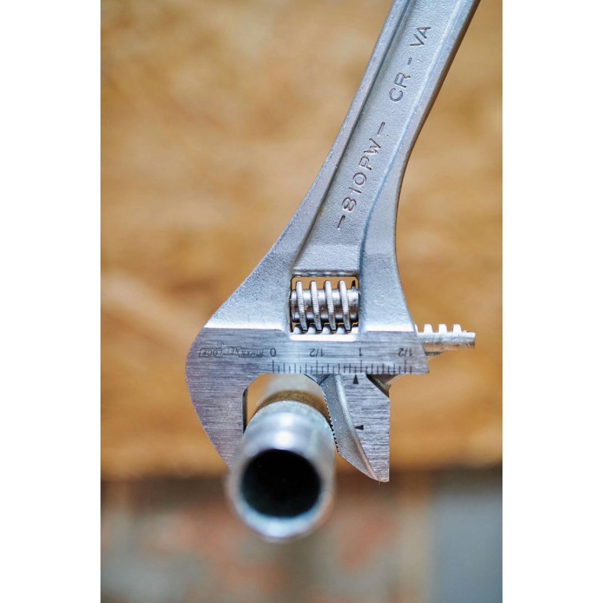 Channellock 10 In. Steel Adjustable Pipe Wrench with Extra Wide Reversible Jaw Image 4