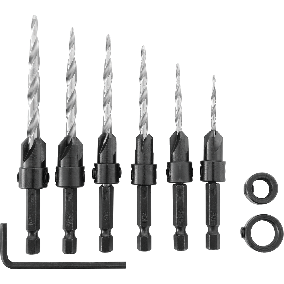 Irwin 8-Piece Wood Countersink Bit Set Image 1