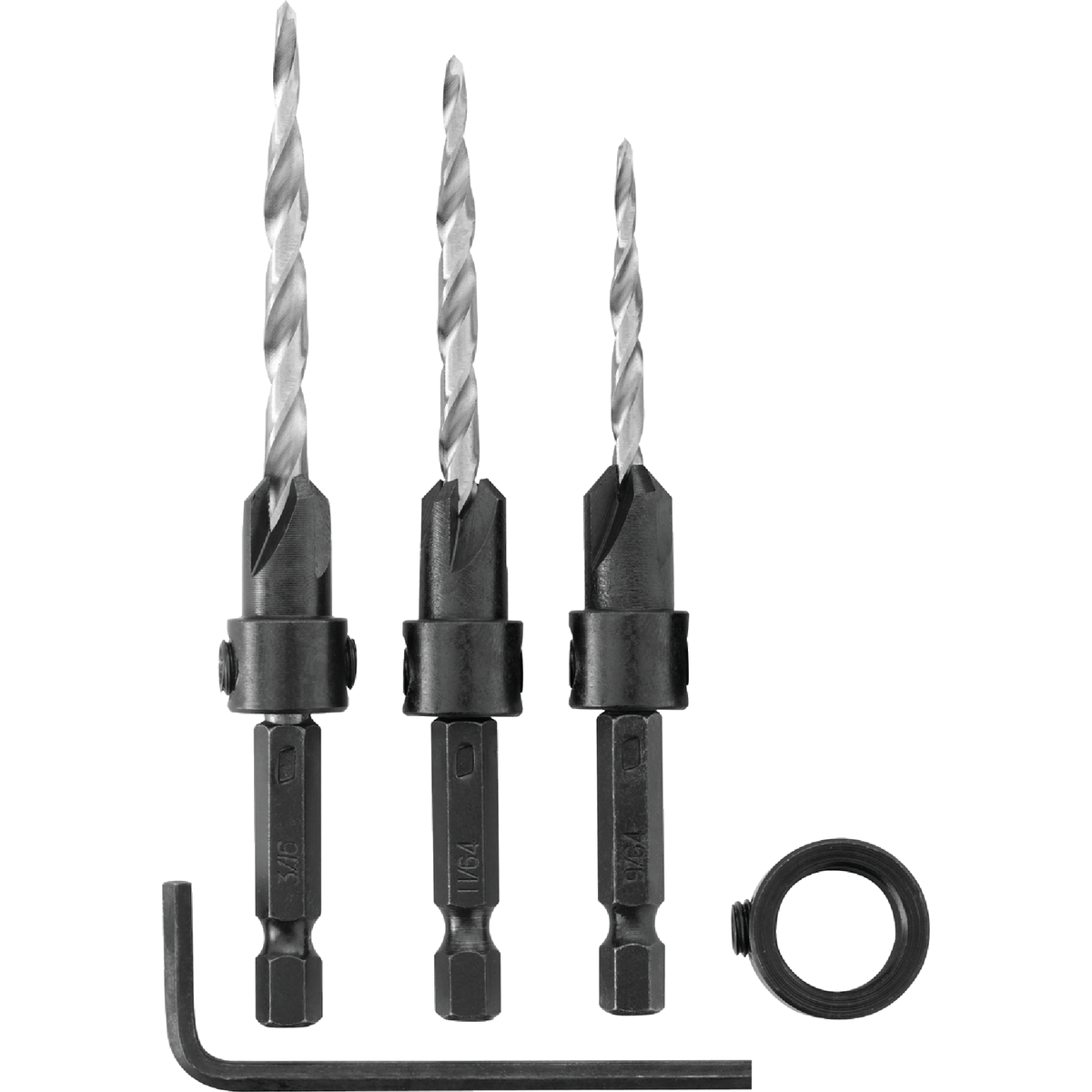 Irwin 4-Piece Wood Countersink Bit Set Image 1