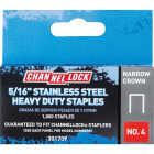 Channellock No. 4 Narrow Crown Stainless Steel Staple, 5/16 In. (1000-Pack) Image 1