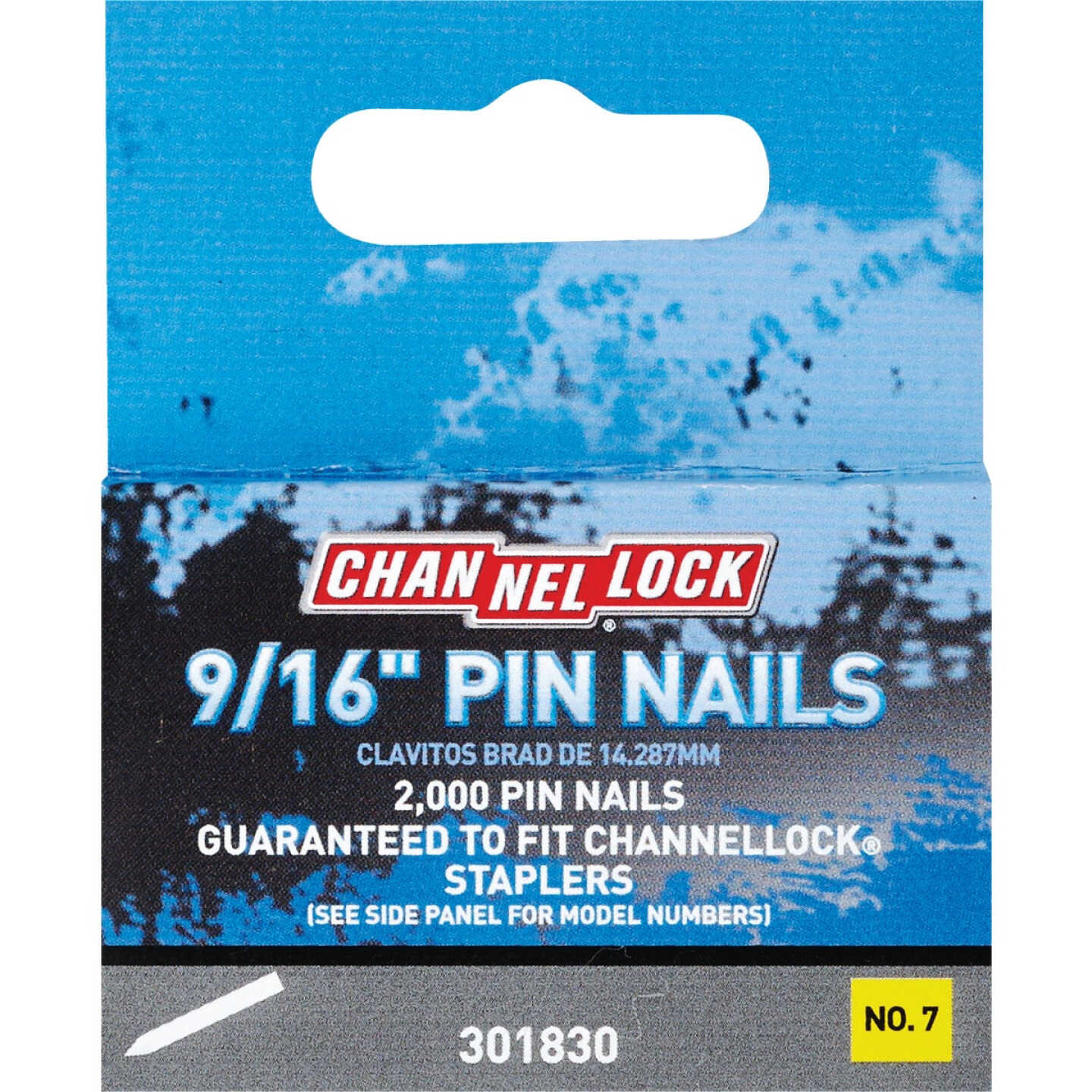 Channellock 9/16 In. 23-Gauge No. 7 Pin Nail (2000-Pack) Image 1