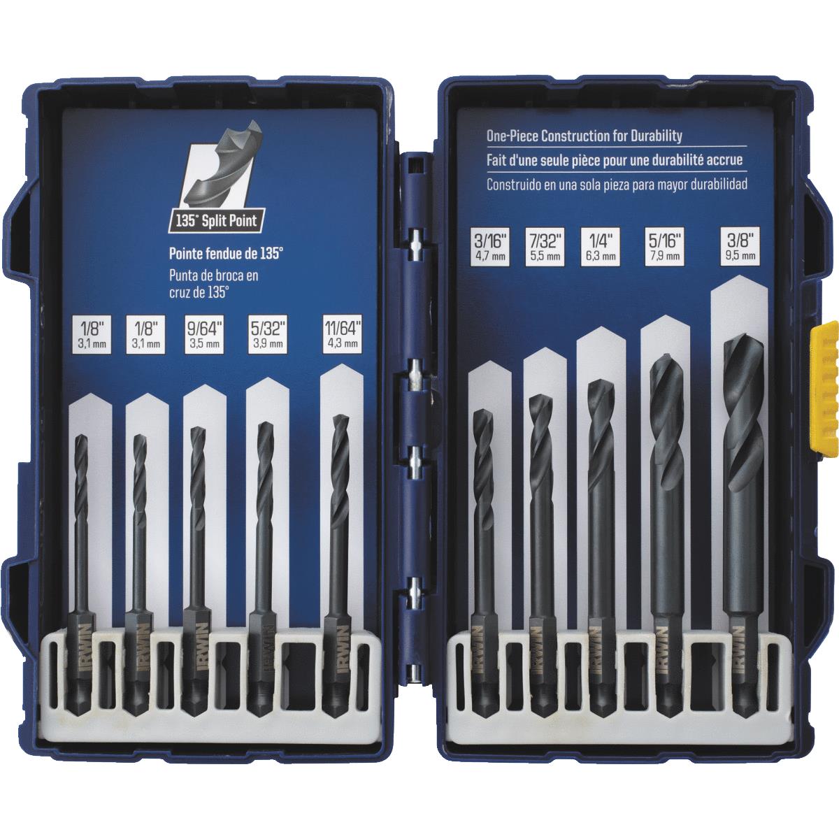 10PC BLK OX HEX BIT SET
