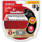 Diablo SandNet 5 In. 80 Grit Sanding Disc with Connection Pad (10-Pack) Image 1