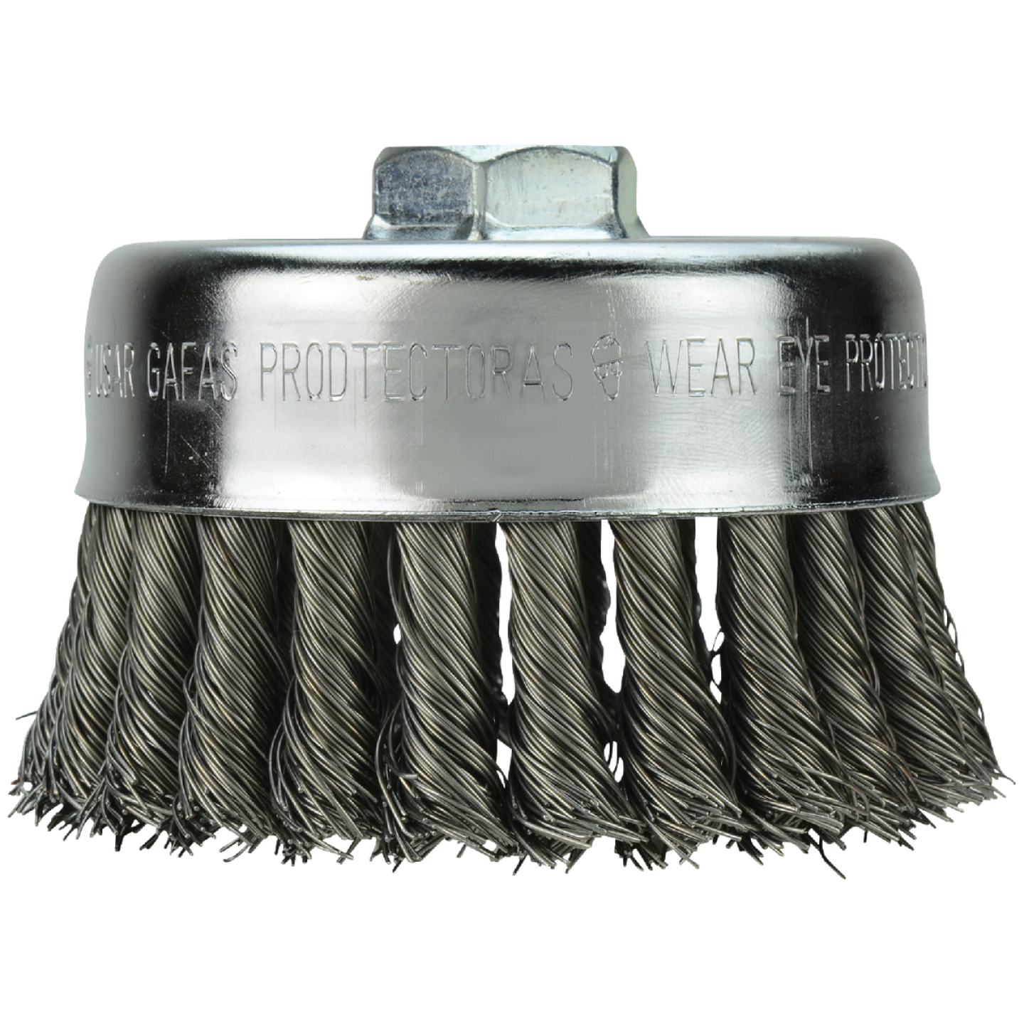 Milwaukee 4 In. Crimped .012 In. / .014 In. Angle Grinder Wire Brush Image 1