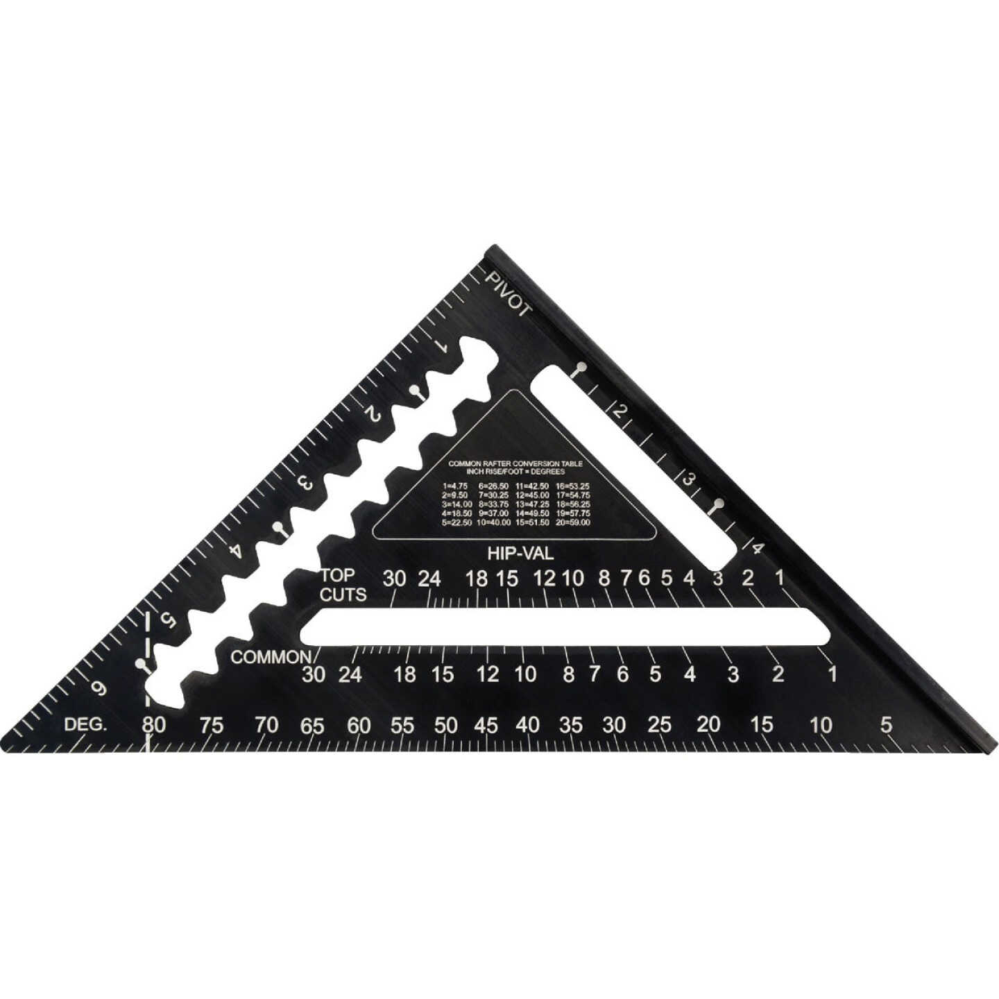 Johnson Level Johnny Square 7 In. Aluminum Professional Easy-Read Rafter Square Image 2