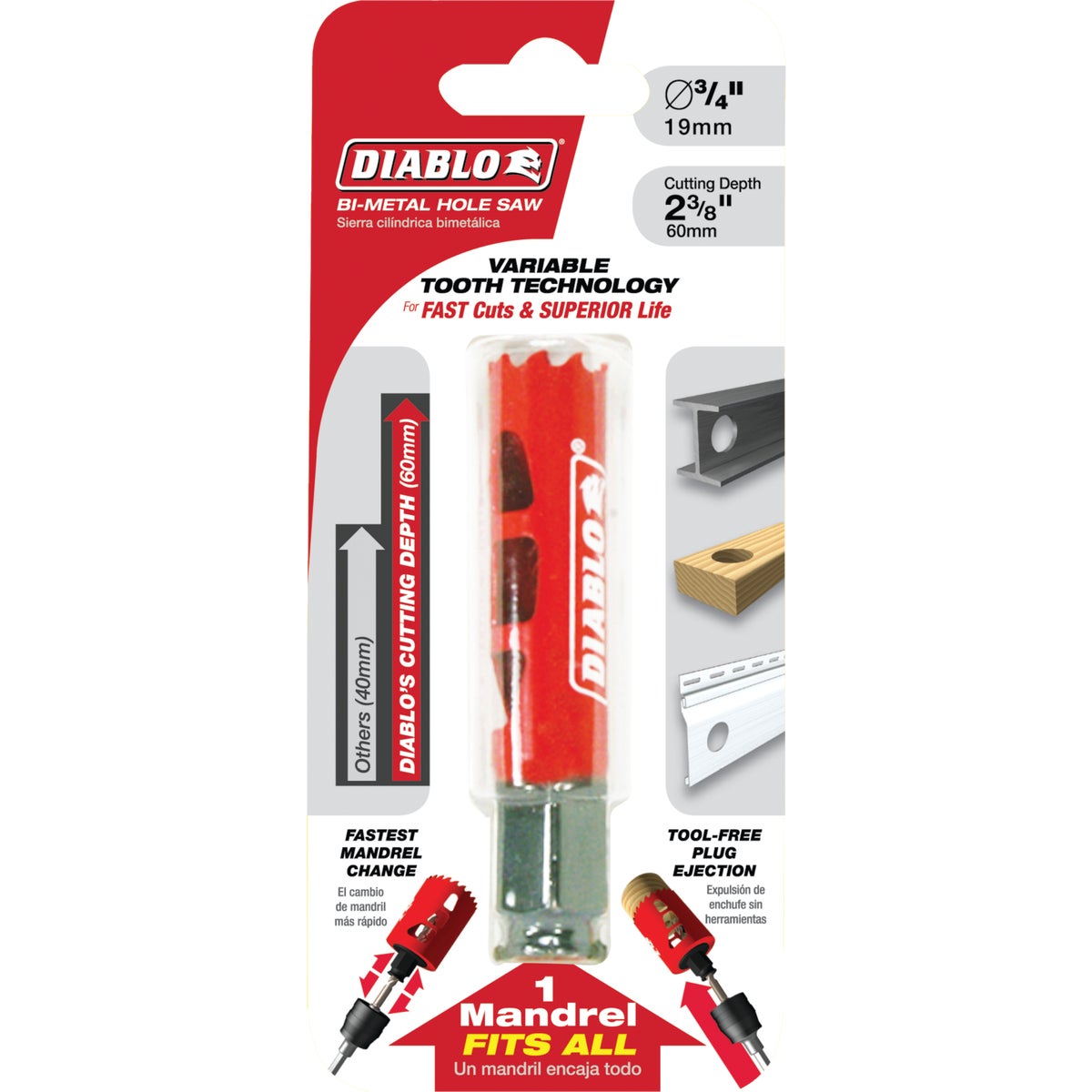 Diablo 3/4 In. Bi-Metal Hole Saw Image 2