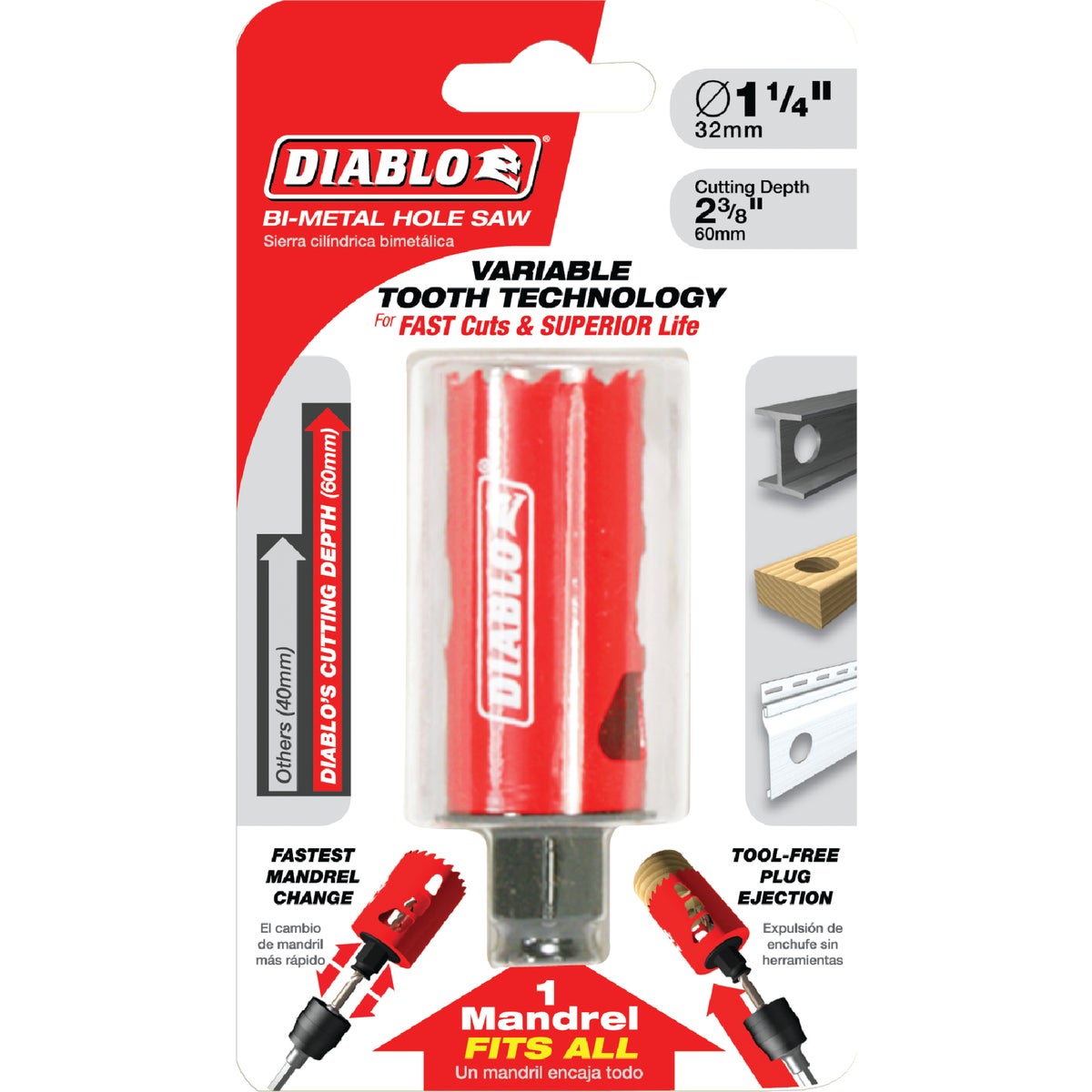 Diablo 1-1/4 In. Bi-Metal Hole Saw Image 2