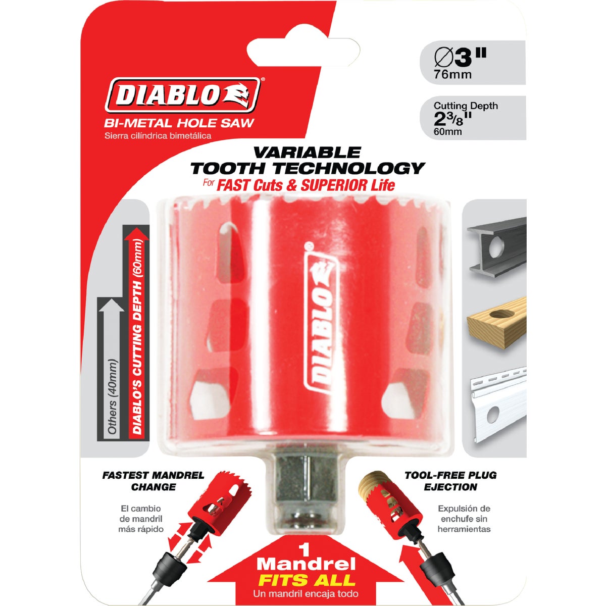 Diablo 2-3/4 In. Bi-Metal Hole Saw Image 2