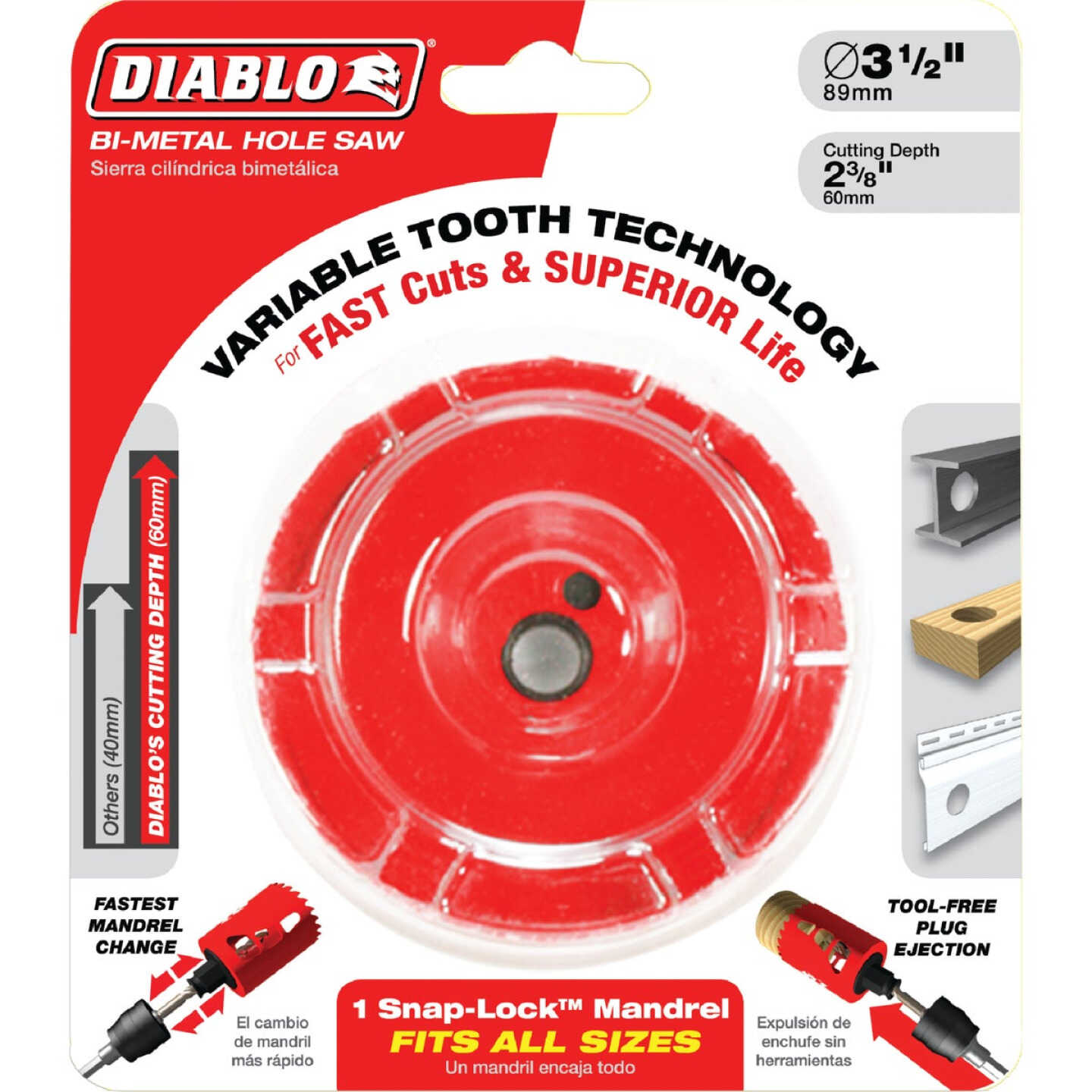 Diablo 3-1/4 In. Bi-Metal Hole Saw Image 2