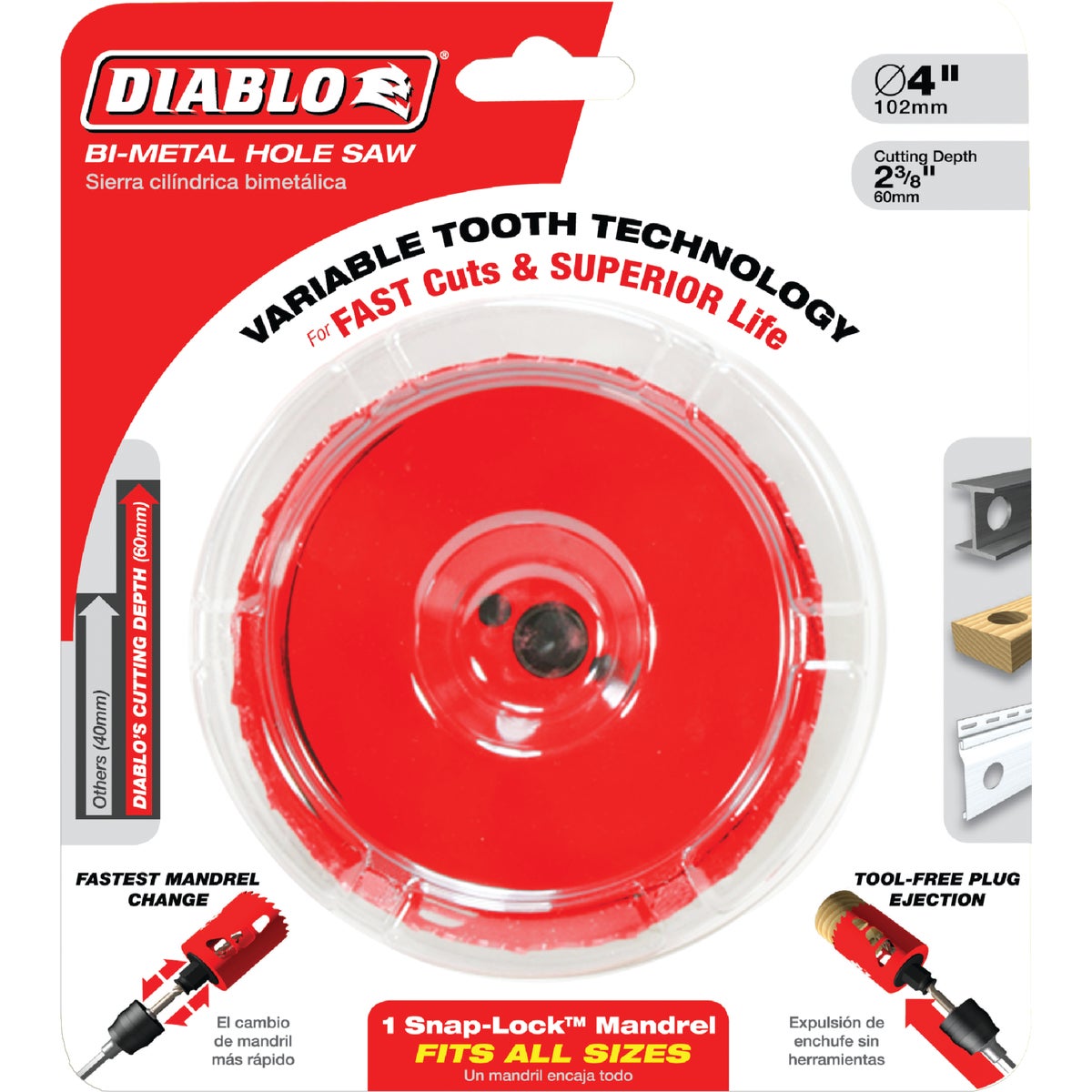 Diablo 3-5/8 In. Bi-Metal Hole Saw Image 2