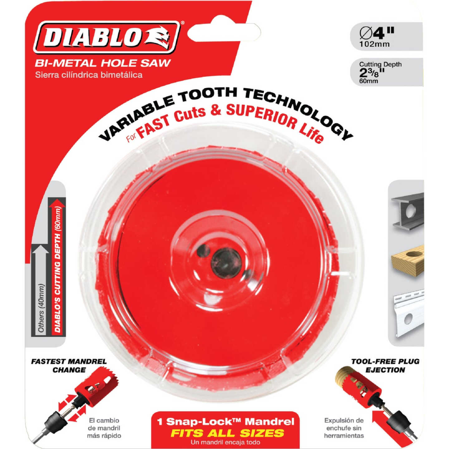 Diablo 3-5/8 In. Bi-Metal Hole Saw Image 2