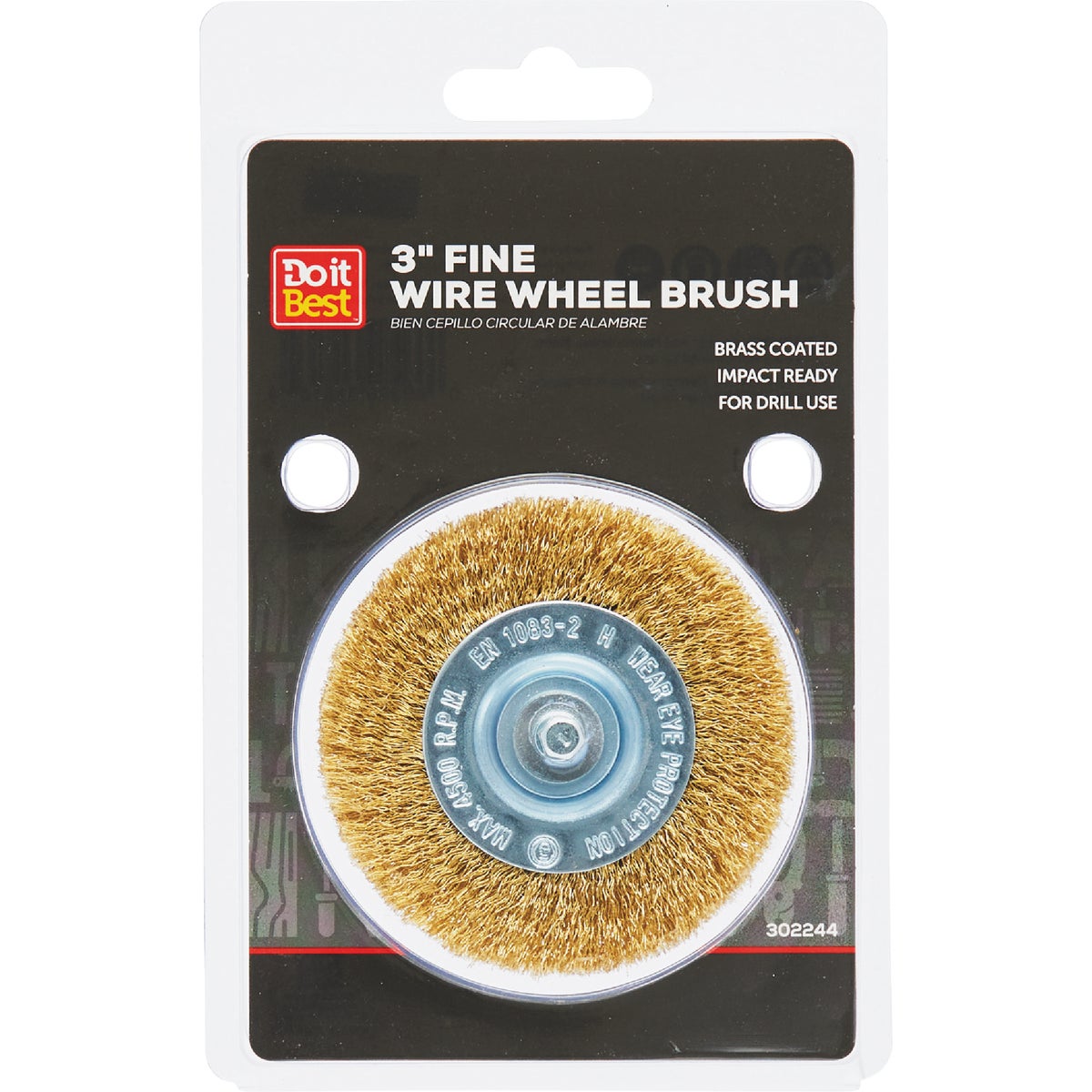 Do it Best 3 In. Mounted, Fine Drill-Mounted Wire Wheel