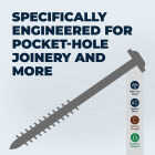 Kreg Protec-Kote #14 x 2-1/2 In. Square Coarse Thread Maxi-Loc Head HD Pocket-Hole Screw (125 Ct.) Image 2