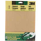 3M 9 In. x 11 In. General Purpose Fine Sandpaper, 150 Grit (5-Pack) Image 1