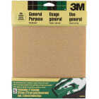 3M 9 In. x 11 In. General Purpose Medium Sandpaper, 100 Grit (5-Pack) Image 1