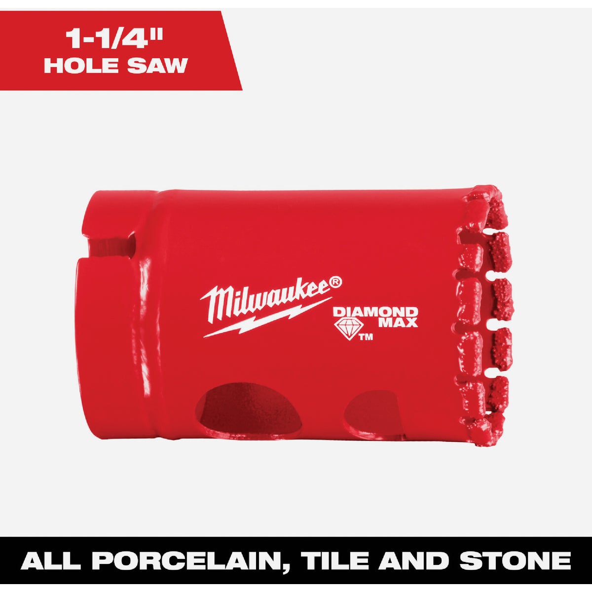 Milwaukee Diamond Plus 1-1/4 In. Diamond Grit Hole Saw Image 1