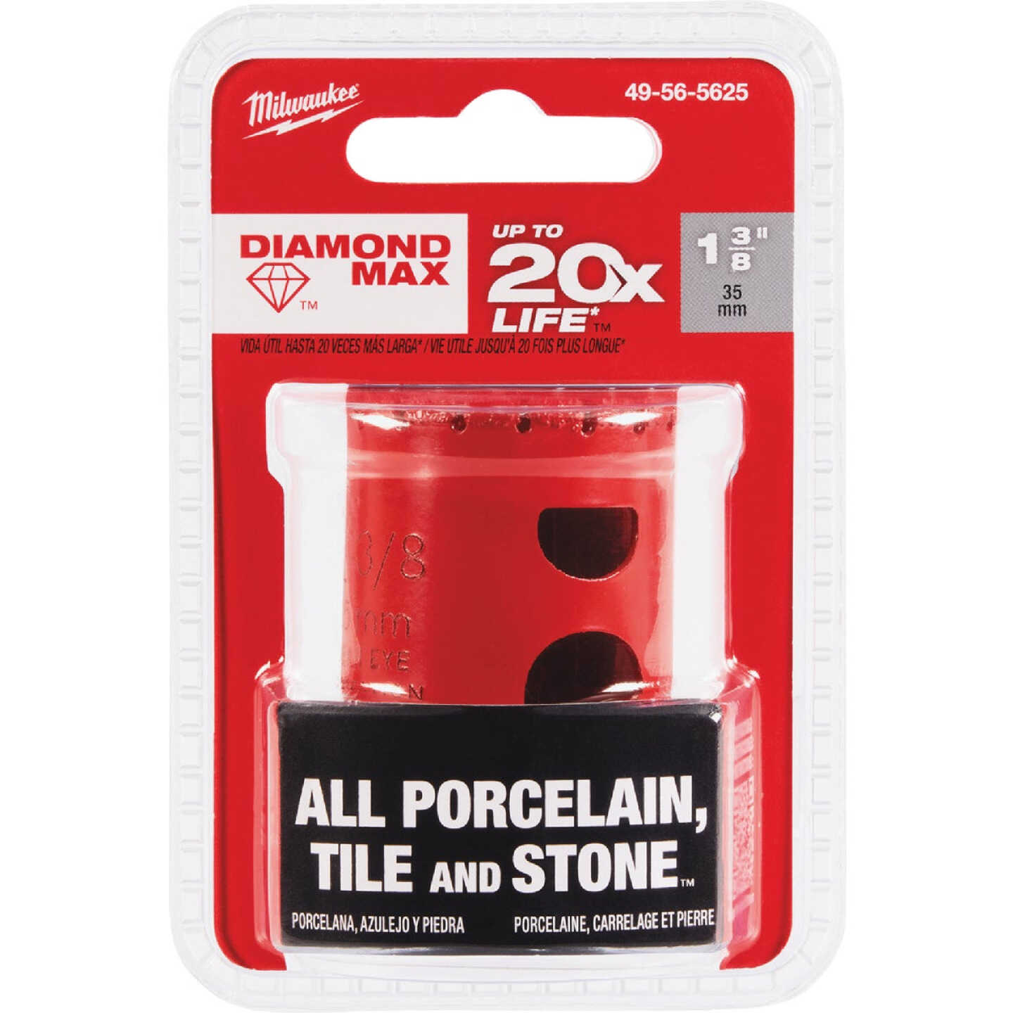 Milwaukee Diamond Plus 1-3/8 In. Diamond Grit Hole Saw Image 7