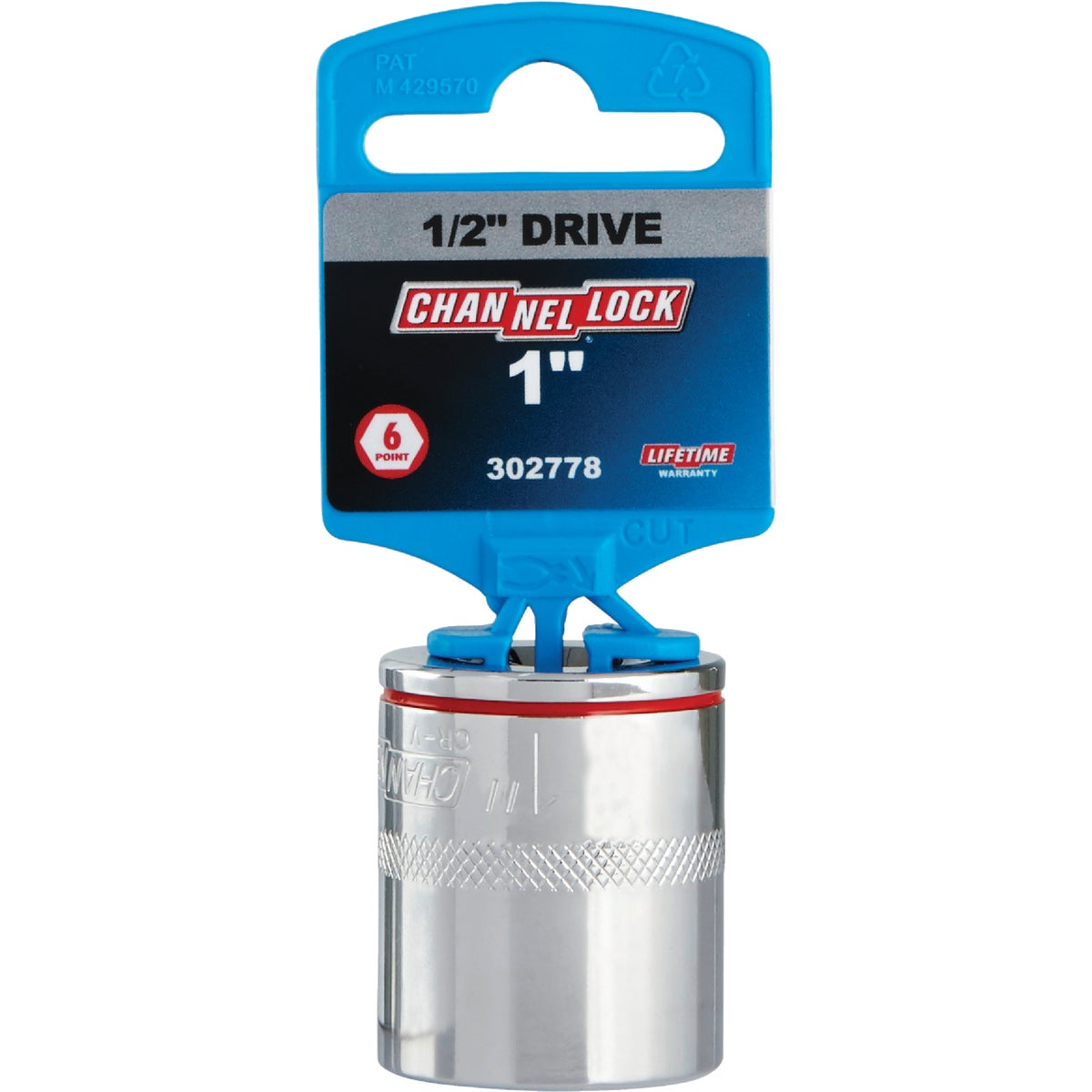 Channellock 1/2 In. Drive 1 In. 6-Point Shallow Standard Socket Image 2