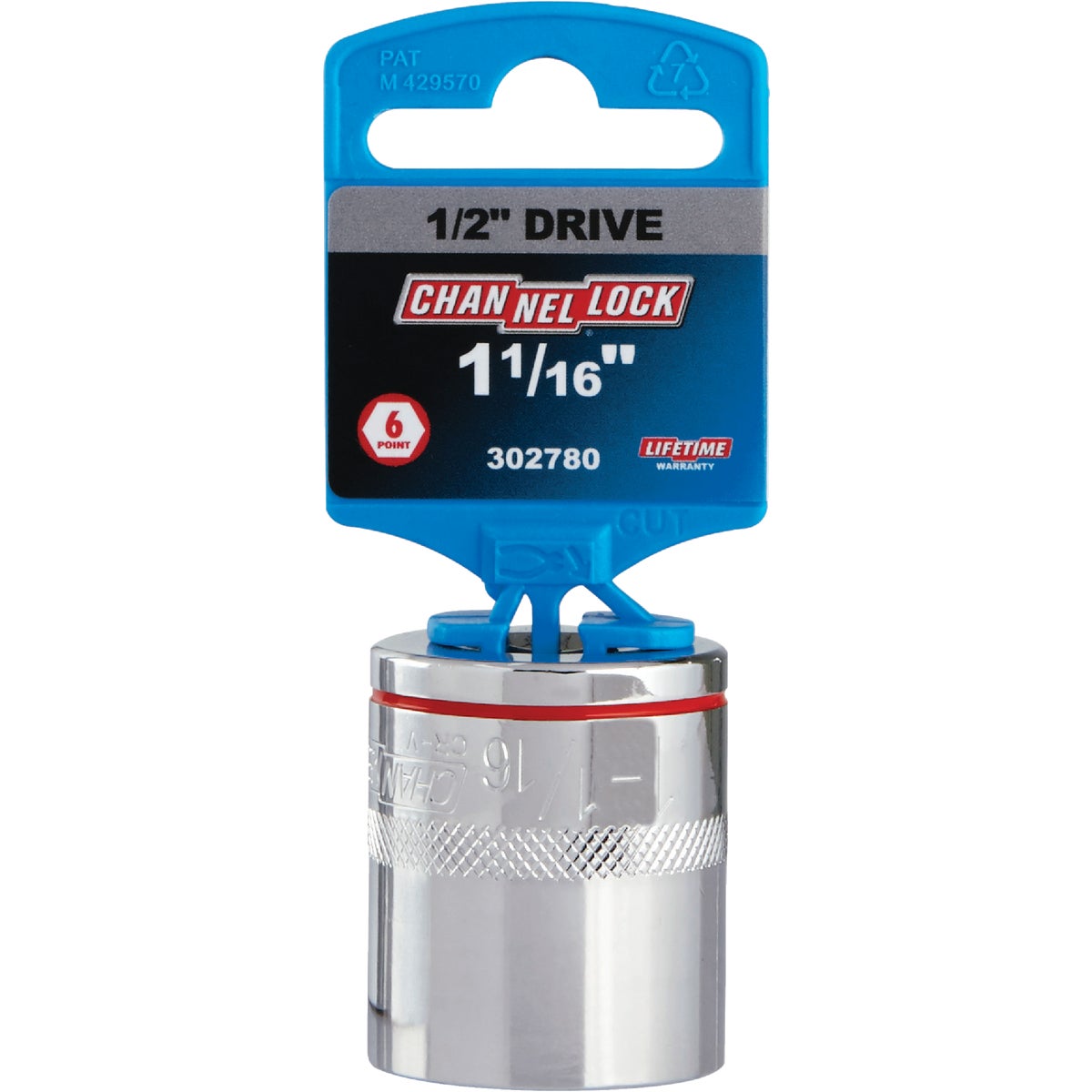 Channellock 1/2 In. Drive 1-1/16 In. 6-Point Shallow Standard Socket Image 2