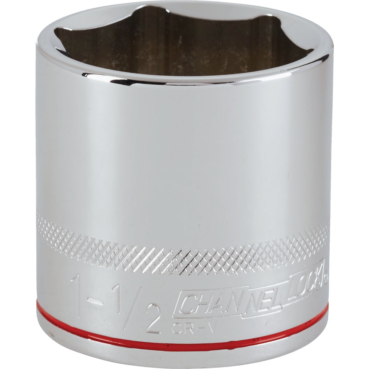 Channellock 1/2 In. Drive 1-1/2 In. 6-Point Shallow Standard Socket Image 1