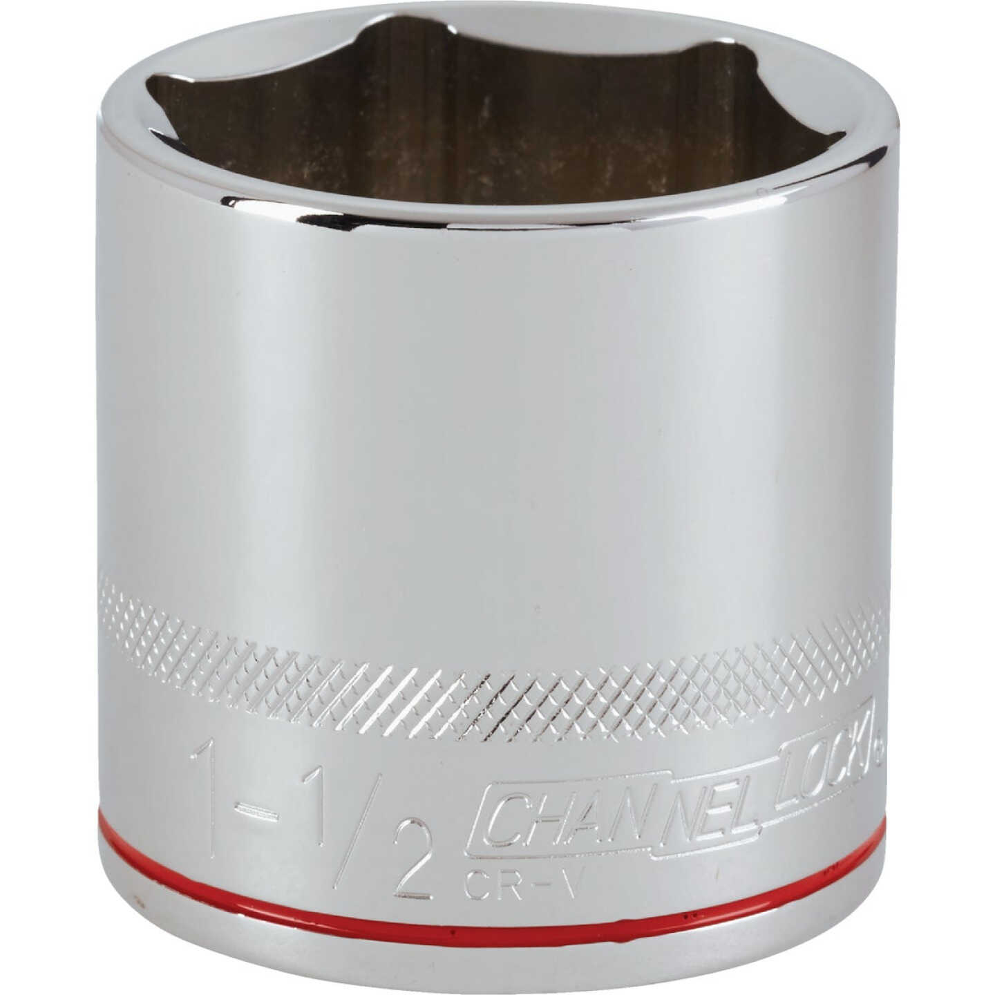 Channellock 1/2 In. Drive 1-1/2 In. 6-Point Shallow Standard Socket Image 1