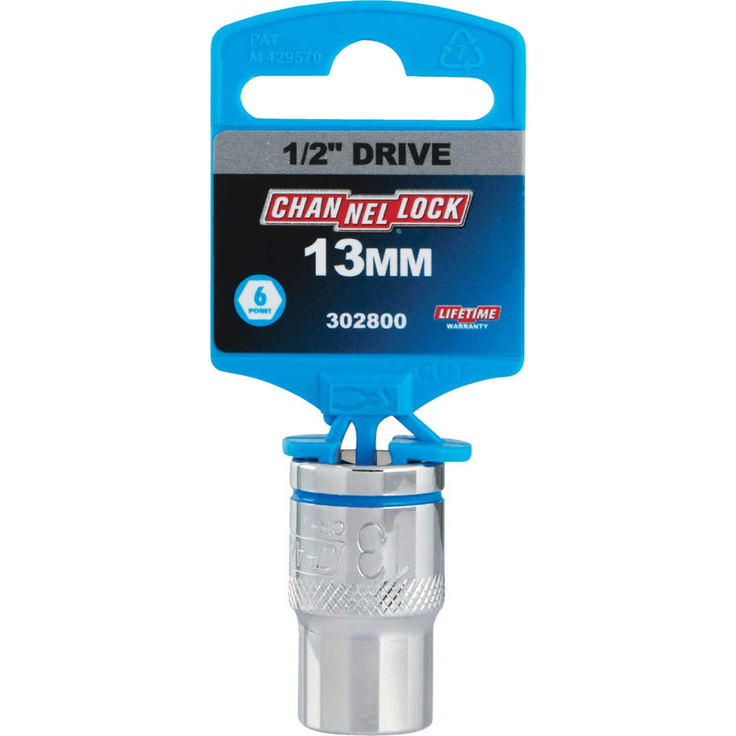 Channellock 1/2 In. Drive 13 mm 6-Point Shallow Metric Socket Image 2
