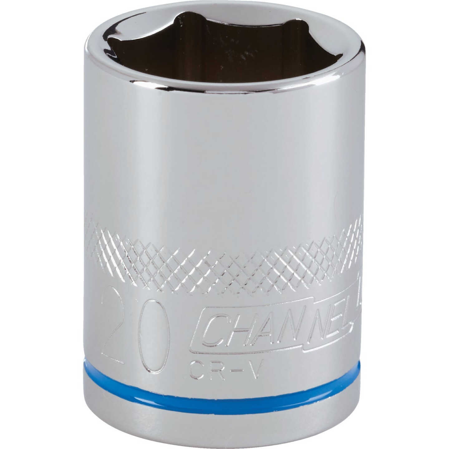 Channellock 1/2 In. Drive 20 mm 6-Point Shallow Metric Socket Image 1