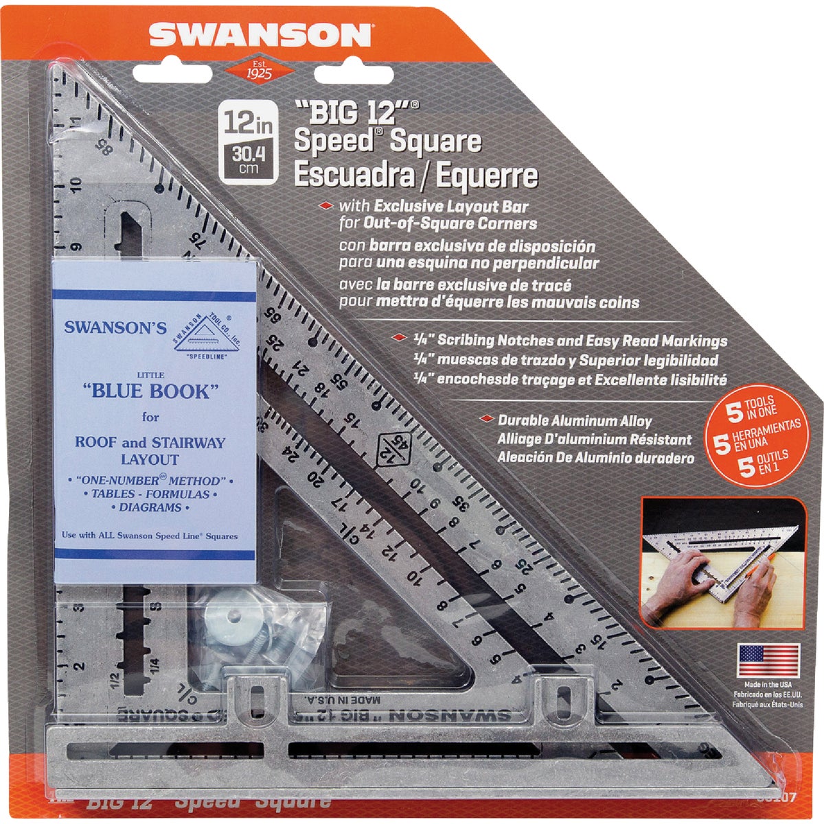 Swanson Big 12 Speed 12 In. Aluminum Rafter Square Image 4