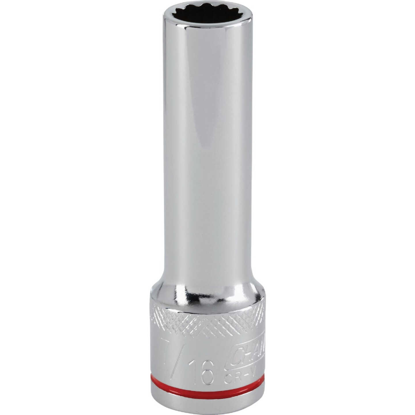 Channellock 1/2 In. Drive 7/16 In. 12-Point Deep Standard Socket Image 1