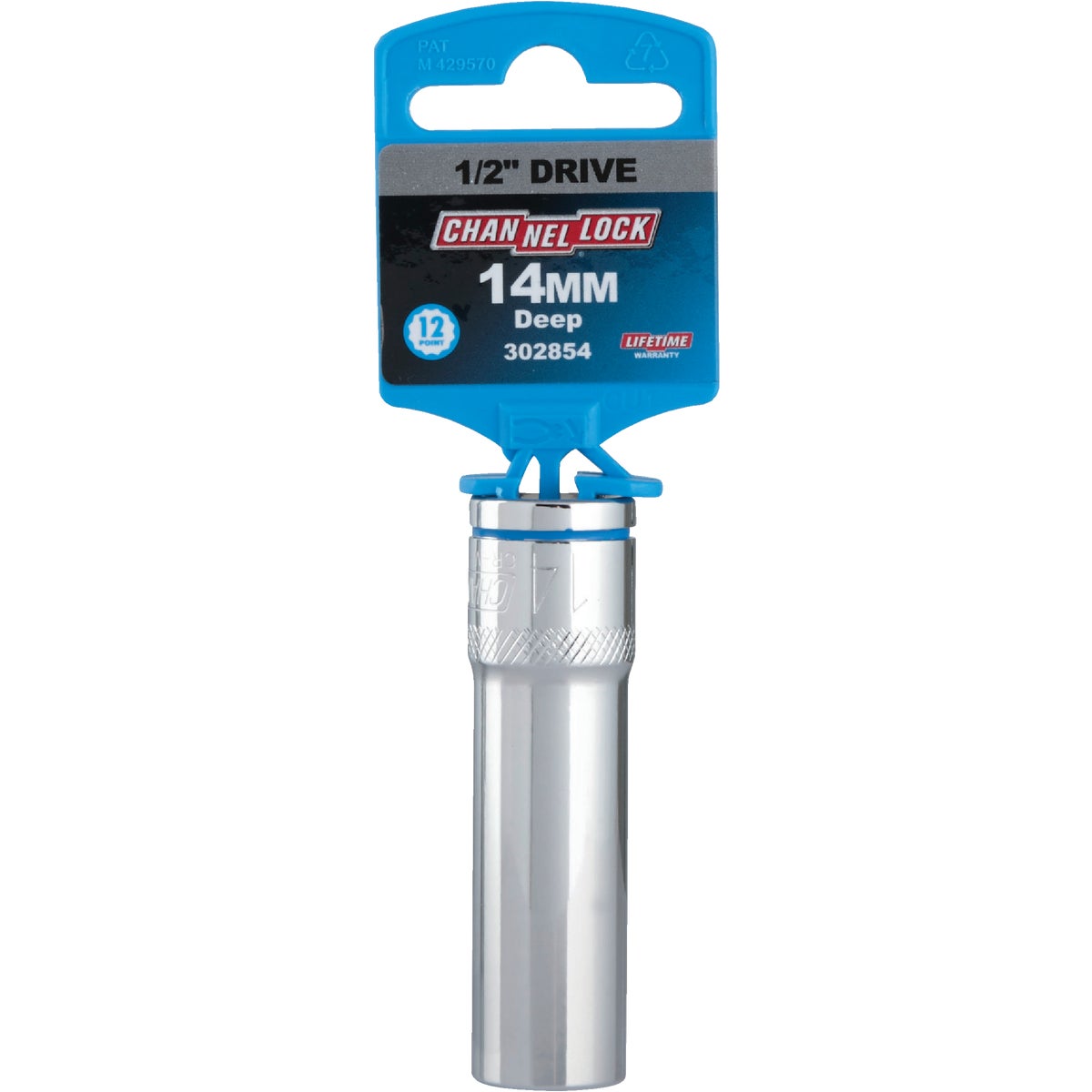 Channellock 1/2 In. Drive 14 mm 12-Point Deep Metric Socket Image 2