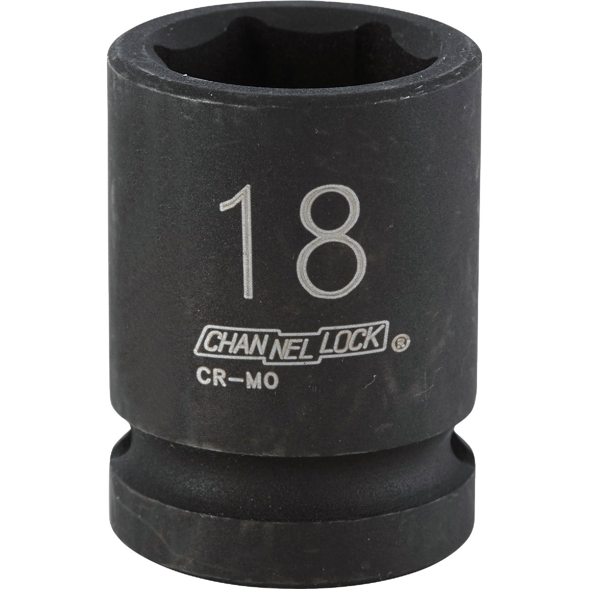 Channellock 1/2 In. Drive 18 mm 6-Point Shallow Metric Impact Socket Image 1
