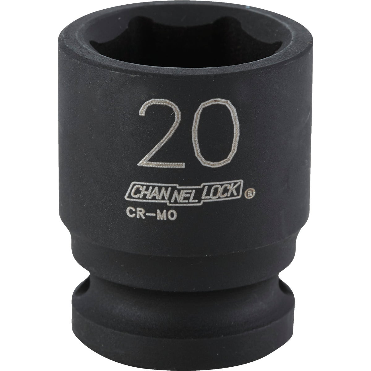 Channellock 1/2 In. Drive 20 mm 6-Point Shallow Metric Impact Socket Image 1