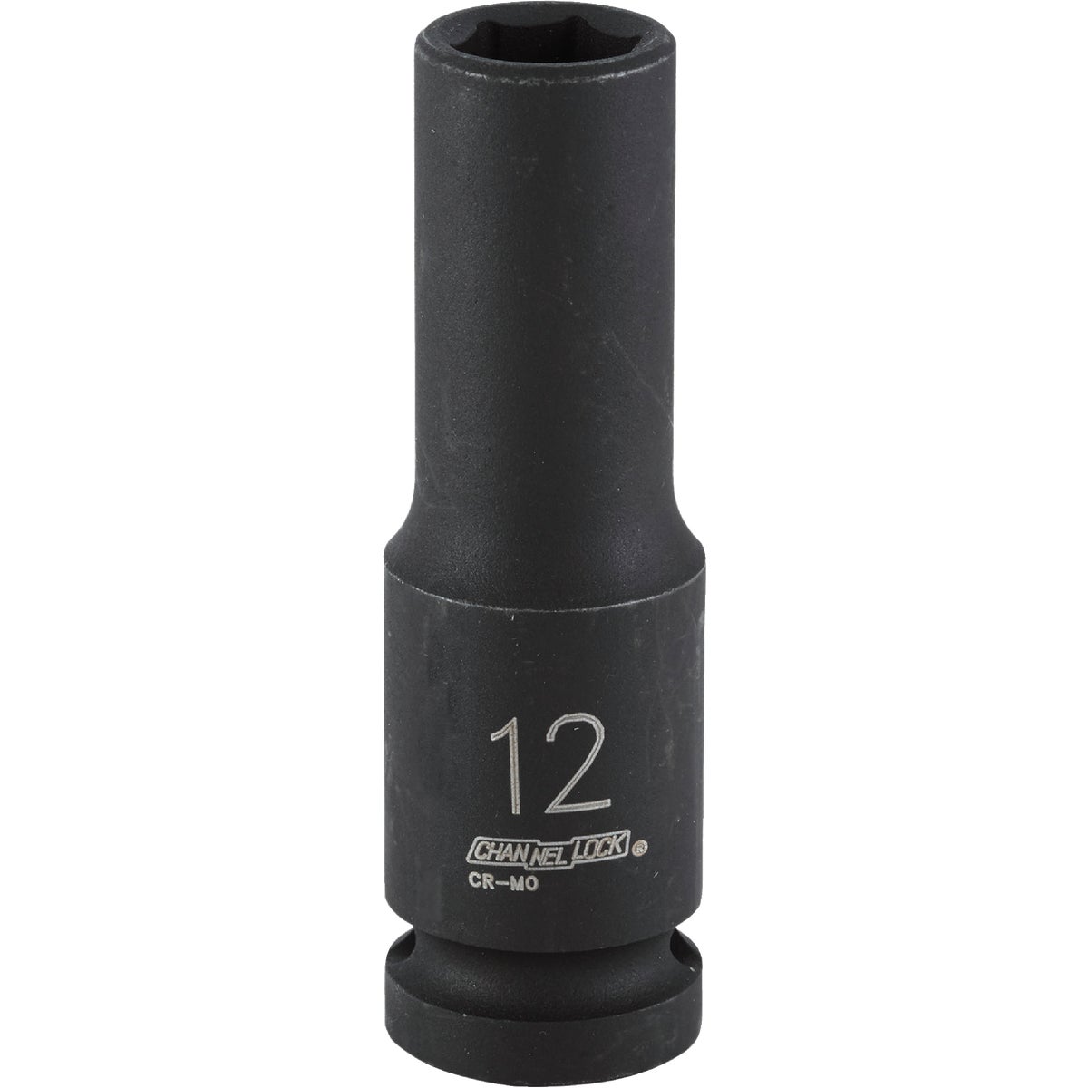 Channellock 1/2 In. Drive 12 mm 6-Point Deep Metric Impact Socket Image 1