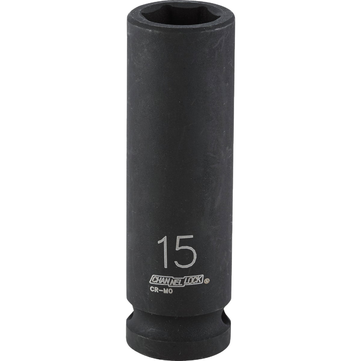 Channellock 1/2 In. Drive 15 mm 6-Point Deep Metric Impact Socket Image 1