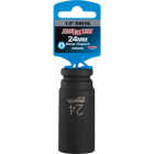 Channellock 1/2 In. Drive 24 mm 6-Point Deep Metric Impact Socket Image 2